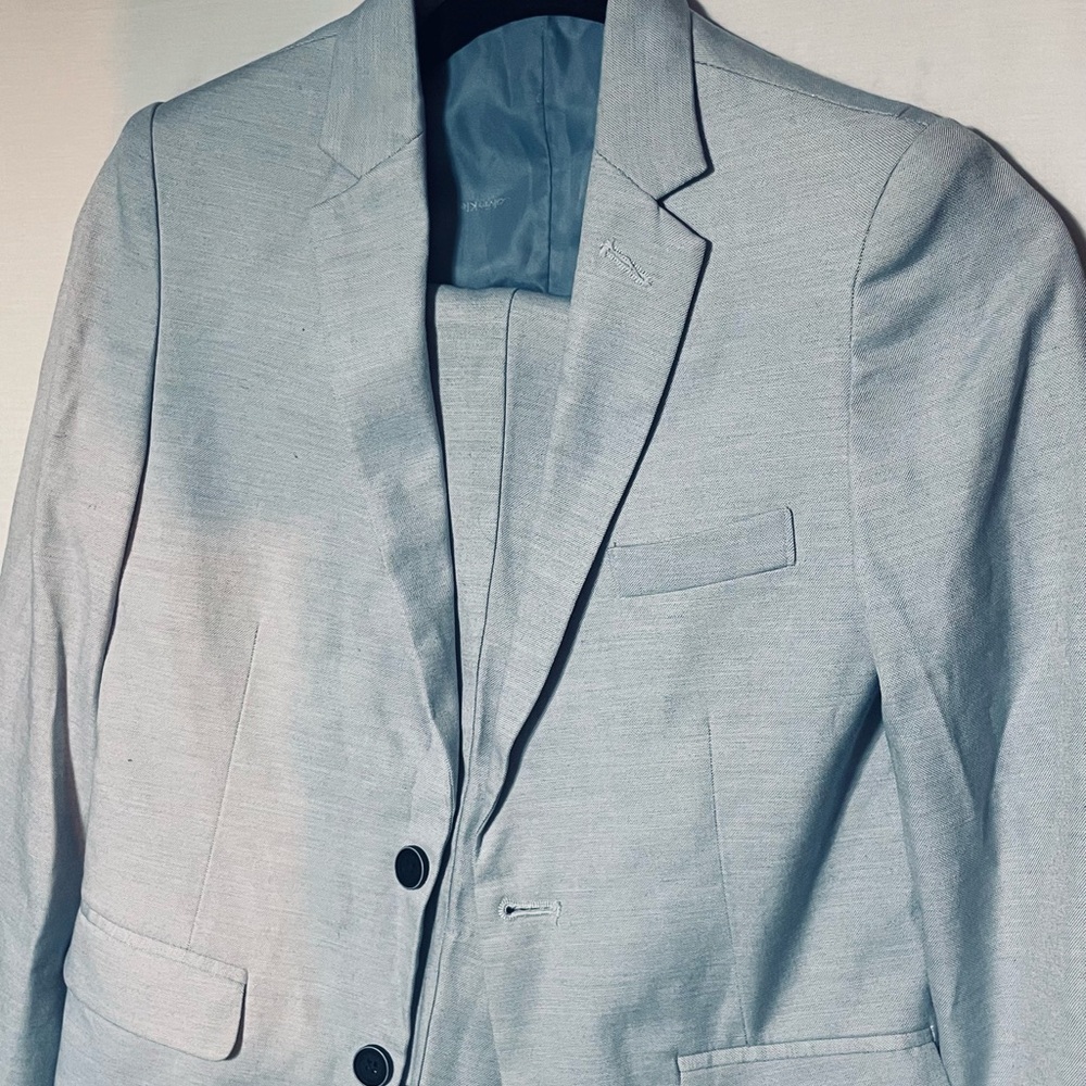 Calvin Klein Collection Light Gray Kids Blazer
